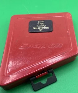 SNAP- ON, 10 (9) Piece, Extractor & LH Drill Set, EXD10 - Missing 1 Drill Bit - Picture 1 of 9