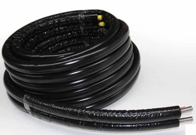 DN16 Twin Solarleitung 25m Edelstahl 14mm Isolierung SD24 Duo Doppelleitung SHK - Bild 1 von 2