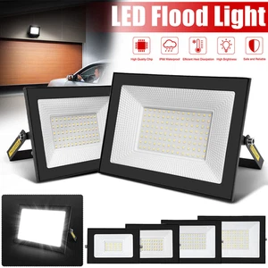 DE LED Fluter Außen Strahler Scheinwerfer 30w 50w 100w 200w Kaltweiß 50000LM DE - Bild 1 von 24