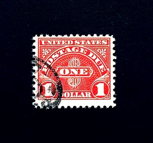 US Stamp - 1956 Postage Due $1 Used Sn J87 r4 - Picture 1 of 2