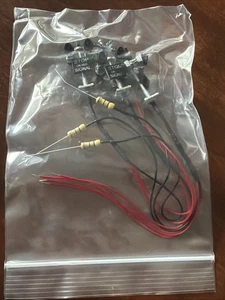 N Scale 3pk Railroad Crossing Signal LED Lights for Model Train - Picture 1 of 1