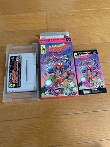 With Box Epoch Co. Spider-Man Lethal Foes Super Famicom Game from Japan Rare - Picture 1 of 13