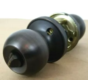 Ball Door Knob Interior Door Privacy Oil Rubbed Bronze NEW - Picture 1 of 7
