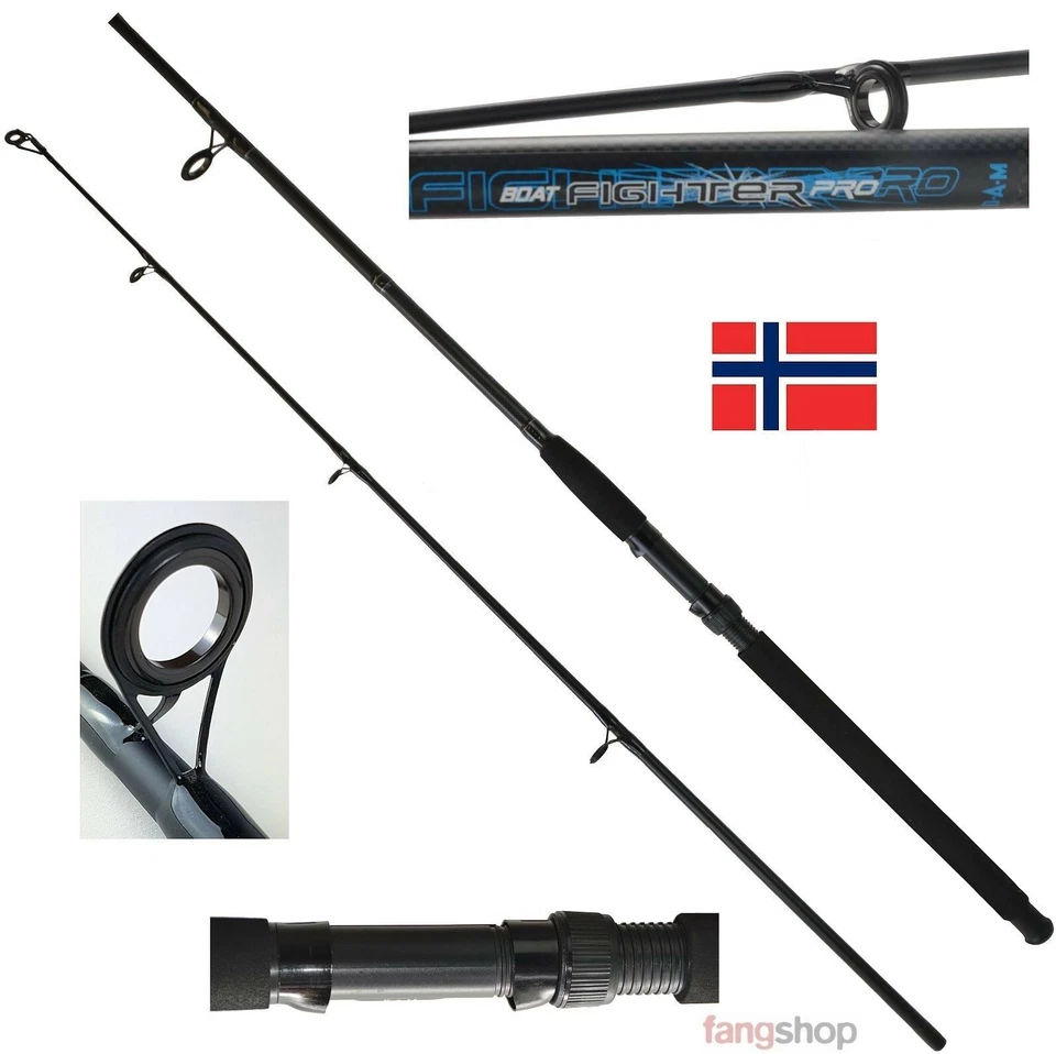 Dam D-Fighter Pro Boat 1,80m 2,10m 2tlg 100-300g Norwegen Bootsrute