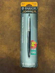BOLÍGRAFO PARKER JOTTER NEGRO VINTAGE AÑOS 90 TINTA NEGRA MEDIANO Deadstock - Imagen 1 de 8