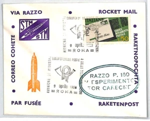ITALY Rocket Post Cover 1968 Rome {samwells-covers} PG225 - Picture 1 of 12
