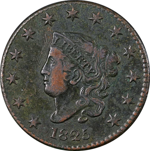 1825 Large Cent Nice VF/XF N.2 R.2+ Nice Eye Appeal Strong Strike Cover