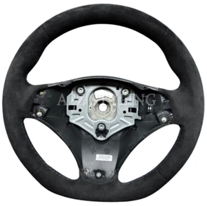 BMW FLAT BOTTOM ALCANTARA M SPORT LCI STEERING WHEEL E90 E92 E93 E81 E82 E87 E88 - Picture 1 of 10