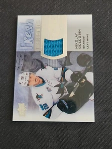 2015-16 UPPER DECK UD ICE NIKOLAY GOLDOBIN FT-NG FRESH THREADS JERSEY - Picture 1 of 2