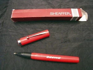 Sheaffer no nonsense roller pen vintage penna a sfera in scatola box Boeing - Foto 1 di 2