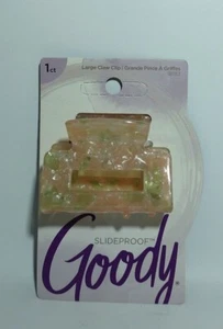 Goody Slideproof Large Claw Hair Clip 1 Count - Pink/Green - Picture 1 of 5