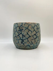 Islay Handmade Blue Turquoise Large Plant Pot, diameter 16cm - Picture 1 of 1