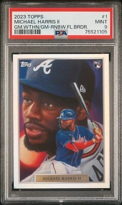 2023 Topps Rainbow Foil /99 Michael Harris II PSA 9 - Image 1 of 2