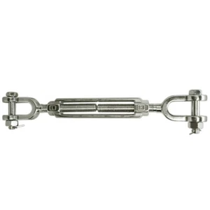 5/8" x 12" Jaw Jaw Turnbuckle Stainless Steel 316 Working Load Limit 2800 LBs - Picture 1 of 2