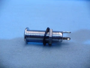 CHROME FLUSH MOUNT MONO1/4 INCH PLUG CYLINDER JACK FLUSH MOUNT USA SHIPPING - Imagen 1 de 5