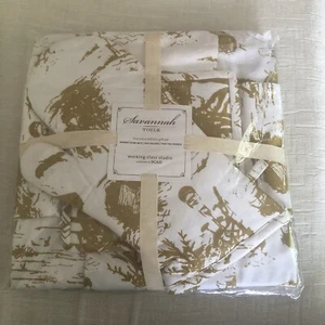 Working Class Studio Savanah Toile Cotton Kitchen Gift Set Mustard NIP - Picture 1 of 8