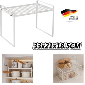 Regaleinsatz Küche Schrankeinsatz für Küche Tischplatte Sideboard 33x21x18.5CM - Bild 1 von 17