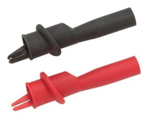 Alligator CLIP, 4MM BANANA PLUG, BLACK/RED, Alligator Clips Connectors - Picture 1 of 2