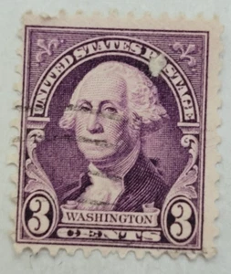 VINTAGE ~ U.S. Postage Stamp ~ George Washington ~ Three Cent (3¢) Violet - Z9 - Picture 1 of 6