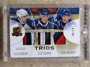 08-09 Upper Deck UD The Cup Trios Patch VORACEK / FILATOV / BRASSARD /10 - Picture 1 of 3