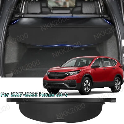 Car Rear Trunk Cargo Cover Luggage Shade For 2017-2022 Honda CR-V Retractable Foto 1 de 4