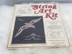 NEW Vintage McCulla String Art Kit 1201 Seagull 12" x 12" MCM Bird Craft Set - Picture 1 of 4