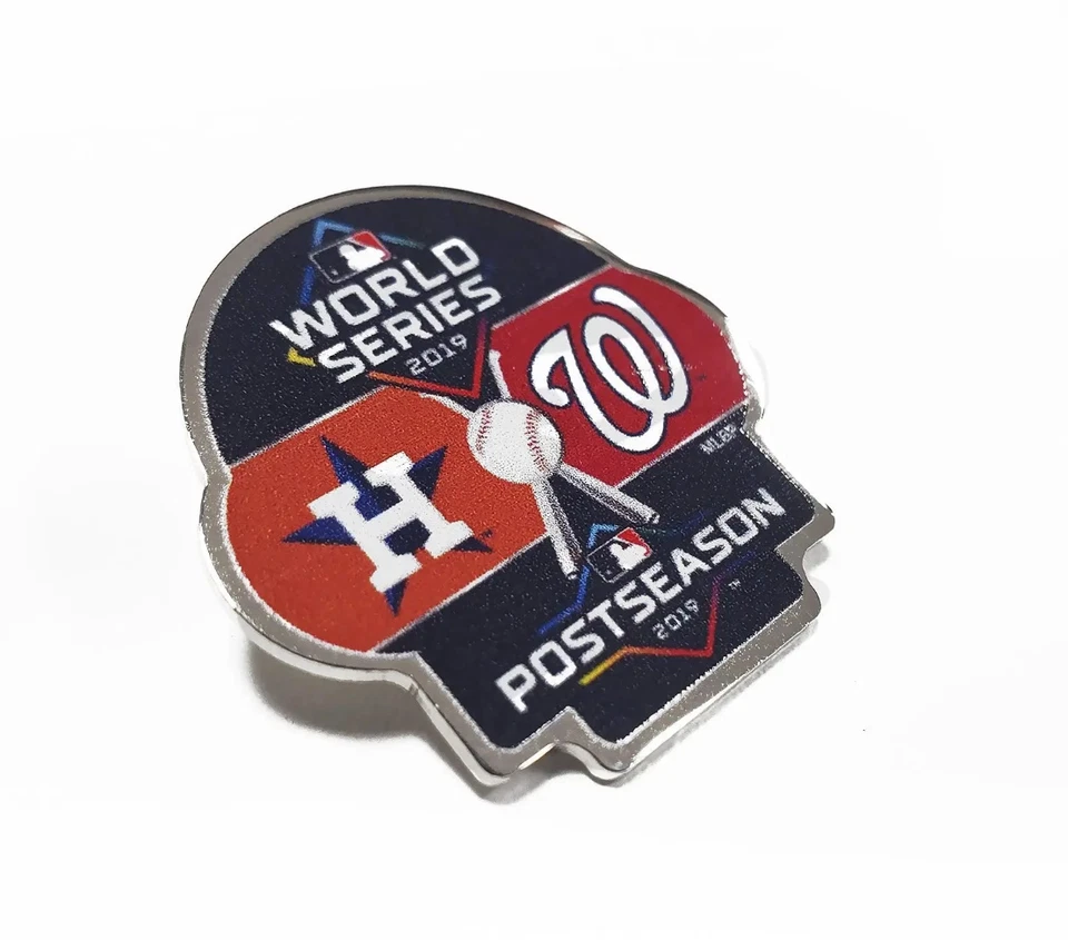 Коллекционная булавка на лацкан 2019 MLB World Series Dueling Houston Astros Washington N... - Изображение 1 из 1
