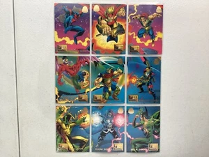 Fleer 1994 Marvel Universe The Fall of the Hammer 9 Card Art Set NM - Picture 1 of 7