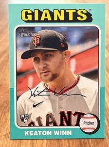 Keaton Winn 2024 Topps Heritage High Number Aqua Border SP RC SF Giants🔥 - Picture 1 of 3