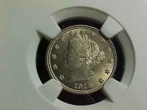 1912-D Liberty V Nickel - NICE GRADE UNC - HARD TO FIND THIS NICE - Picture 1 of 3