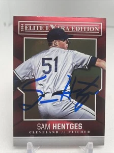 2014 Panini Elite Extra Edition Sam Hentges #60 Cleveland Guardians Signed - Picture 1 of 2