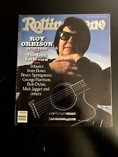 Roy Orbison Tribute Edition 1936-1988 Rolling Stone Magazine 1/26/1989!