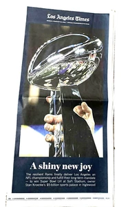 1-LOS ANGELES TIMES RAMS GEDENKMÜNZE SUPERBOWL ZEITUNG LVI CHAMPIONS 21.02.22 - Bild 1 von 8