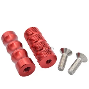 6mm/M6 Motorcycle Foot Peg Footrests Footpegs Rearsets Pedals Universal - Imagen 1 de 20