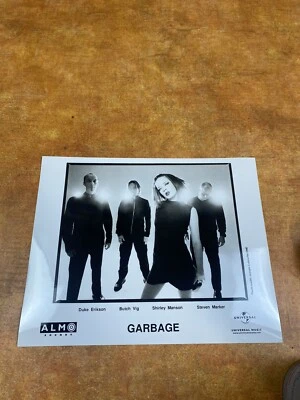 Garbage black & white 8 X 10 glossy promo photo Shirley Manson Almo Universal  - Image 1 of 4