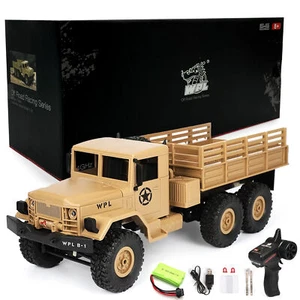 WPL B16 1:16 RC Camion Militare - Auto Fuoristrada 6 Ruote con Telecomando 2,4 GHz - Foto 1 di 8