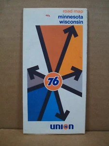 1973 ~ Hoja de ruta UNION 76 ~ Minnesota, Wisconsin ~ Rand McNally - Imagen 1 de 3