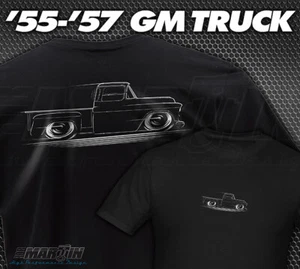 1955-1957 Chevy GMC Truck T-Shirt 55 56 57 Chevrolet step side pickup  - Picture 1 of 24