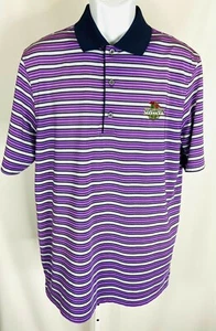 Polo uomo Greg Norman ML75 elasticizzata viola a righe manica corta taglia media - Foto 1 di 5