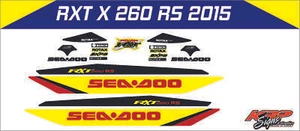 Sea Doo RXT X 260 RS 2015 Graphics / Decal / Sticker Kit - Bild 1 von 1