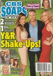 CBS Soaps In Depth Nov 3, 2014 SEAN CARRIGAN-EILEEN DAVIDSON-SEAN KANAN-SWEENEY - Picture 1 of 1