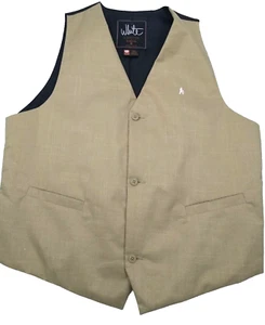 Cargo Jacket Vest Men's XL Burton ~ The White Collection Waistcoat - Picture 1 of 12