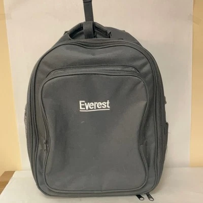 Mochila con ruedas de lona negra EVEREST ruedas con mango telescópico varios bolsillos Foto 1 de 4