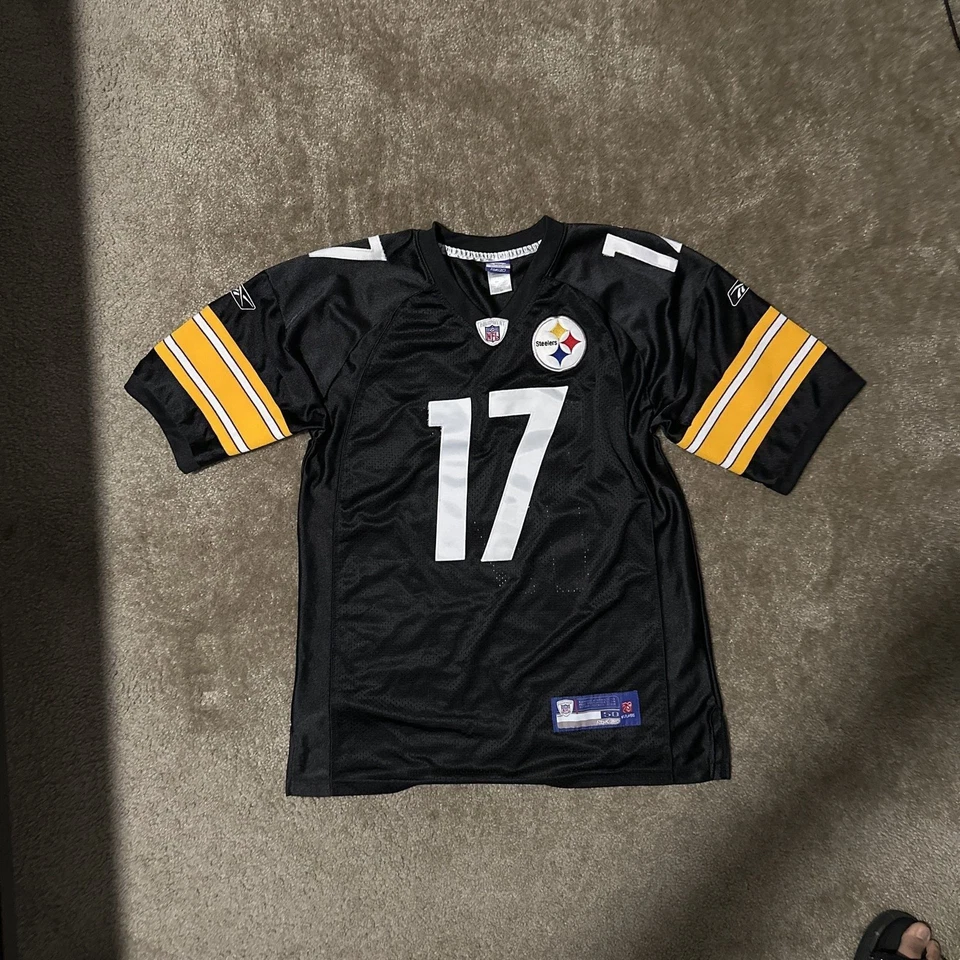 匹兹堡钢人队迈克华莱士 #17 锐步缝制球衣尺寸 48 * 二手 * 黑色 — 第 1/4 张图片