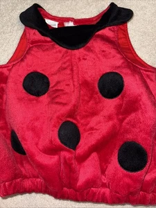 Lady Bug Costume Toddler Boy Girl Size 24m  Red w Black Dots Halloween - Picture 1 of 3