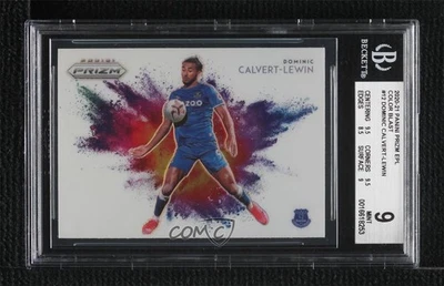 2020-21 Panini Prizm Premier League Color Blast Dominic Calvert-Lewin BGS 9 MINT - Image 1 of 2