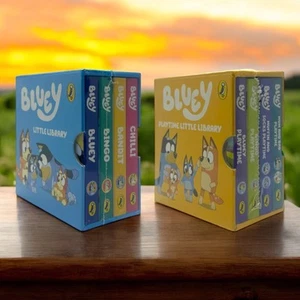 Bluey Playtime Little Library + Bluey Little Library Boxed Book Sets - Brand New - Picture 1 of 24
