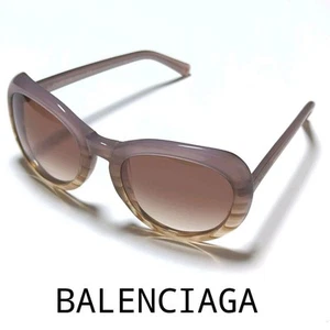 BALENCIAGA sunglasses clear frame light purple logo women's Accessory U5216 - Picture 1 of 6