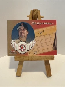 RARE 2002 FLEER THIS DAY IN HISTORY * DEREK LOWE * RED SOX Insert BASEBALL CARD - Bild 1 von 3