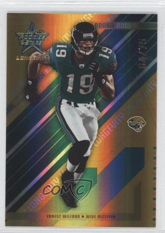 2004 Leaf Rookies & Stars Longevity Rookie Gold /75 Ernest Wilford #219 RC - Image 1 of 2